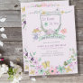 Cute Girl 2nd Birthday Fairy Flower Garden  Invitation