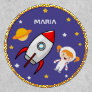 Cute Girl Astronaut Outer Space Rocket Kids Patch