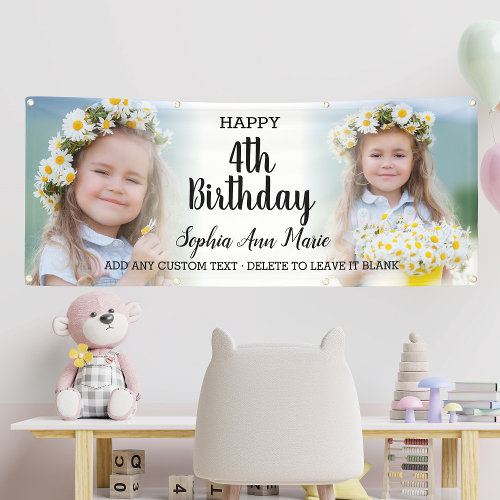 Cute Girl Birthday Party Any Age Photo Collage