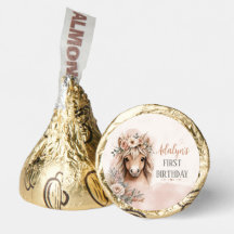 Cute Girl Boho Horse First Birthday
