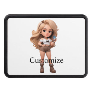 Cute Girl Bonita Chica Thunder_Cove Hitch Cover