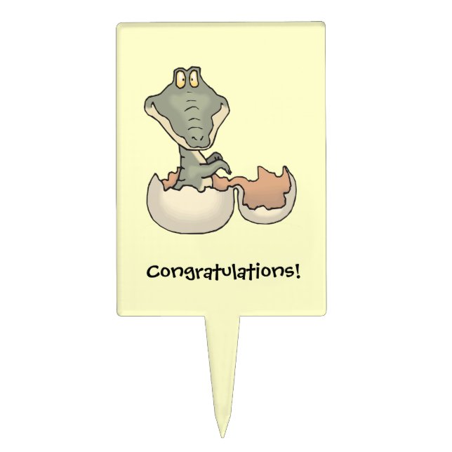 Cute Girl Bunny Smiley Face Cake Topper Pick (Front)