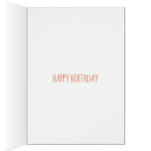 Cute girl cartoon book lover bookworm birthday (Inside (Right))