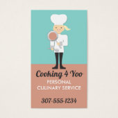 cute girl chef frying pan spoon cooking busines... (Front)