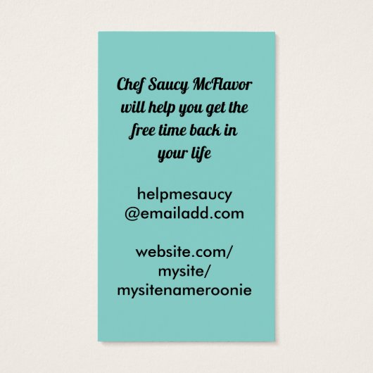 cute girl chef frying pan spoon cooking busines... (Back)