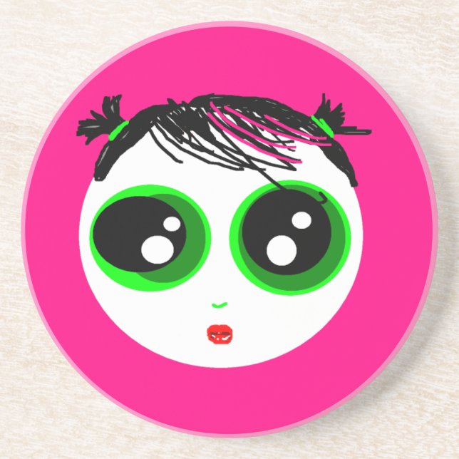 CUTE GIRL Coaster (Front)
