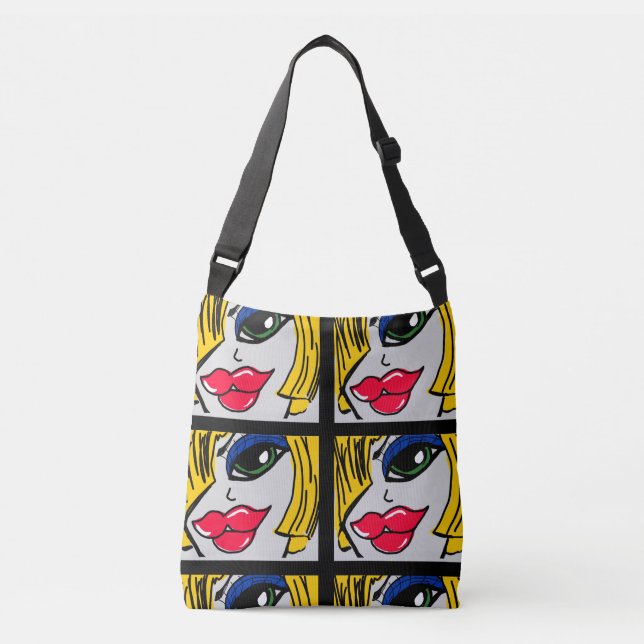 Cute Girl  Crossbody Bag (Front)