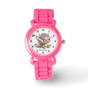 Cute girl dragon add name watch
