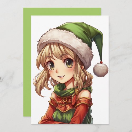 Cute Girl Elf Invitation