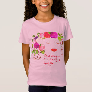 Cute Girl Face Art T-Shirt