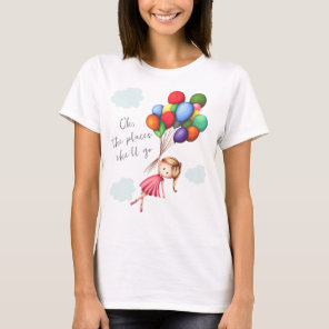 Cute Girl Farewell Party Keepsake T-Shirt