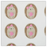 Cute Girl Hedgehog Fabric