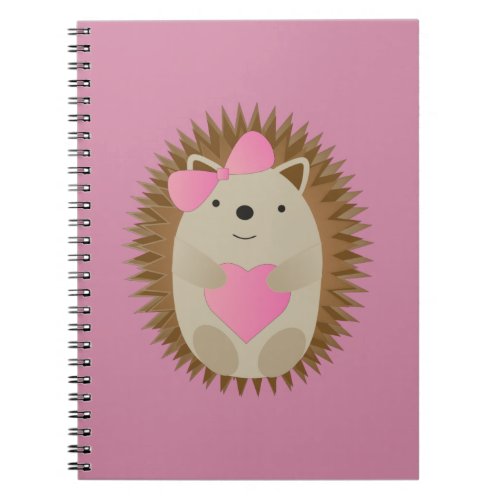 Cute Girl Hedgehog Notebook