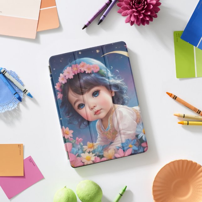 Cute Girl iPad Pro Cover (Desk)