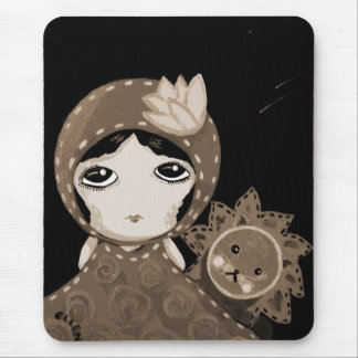 Cute Girl - Leopold Won't Give Up Mouse Pad