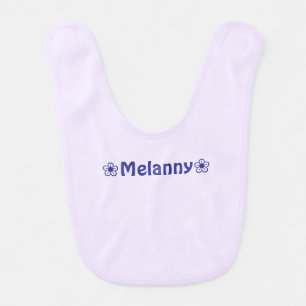 Cute Girl Lilac Baby Bib