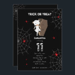 Cute Girl Mommy Coffin Girl Halloween Birthday Invitation<br><div class="desc">BOO! Don't get scared now. Cute scary Halloween girl mommy coming out of a casket with spiders. The perfect modern contemporary Halloween birthday invitation design ideal for a little girl's Halloween birthday party. Matching party decor and favors can be viewed in this collection.</div>