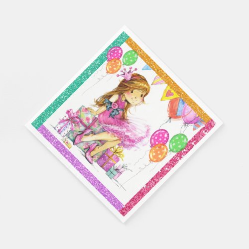 Cute Girl Napkins