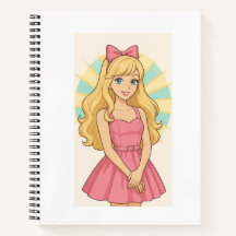Cute Girl Notebook