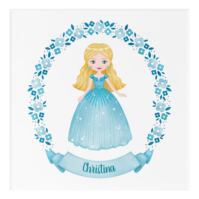 Cute Girl Nursery Art (Front)
