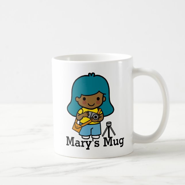 Cute girl Photographer / Photo Journalist Coffee Mug (Right)