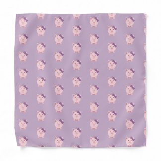 Cute Girl Pig Bandana