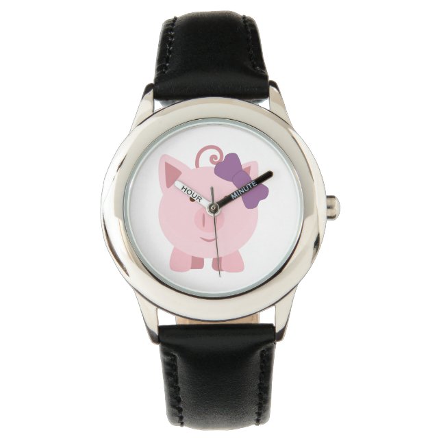 Cute Girl Pig Watch (Front)