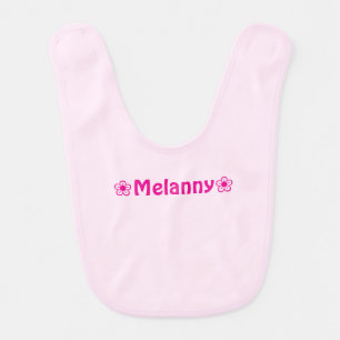 Cute Girl Pink Baby Bib
