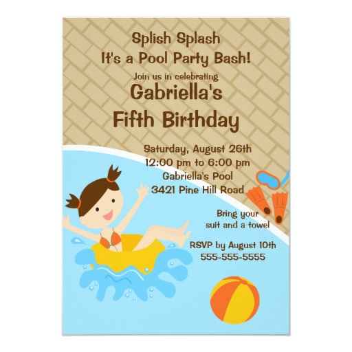 Cute Girl Birthday Invitations 8