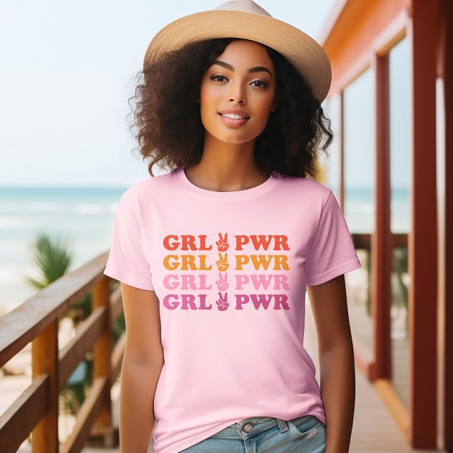 Cute Girl Power Peace Sign T-Shirt (Creator Uploaded)