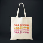 Cute Girl Power Peace Sign Tote Bag<br><div class="desc">Cute Girl Power Peace Sign Tote Bag</div>