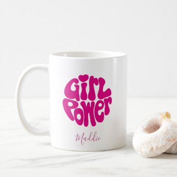 Cute Girl Power With Heart Coffee Mug by splendidsummer at Zazzle