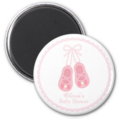 Cute Girl Shoes Ballerina Baby Shower Favors Magnet