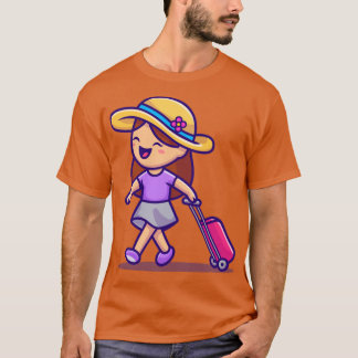 Cute Girl Traveling T-Shirt