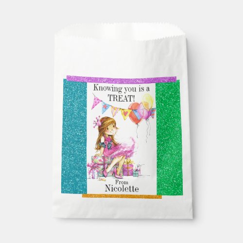 Cute Girl Treat Bag