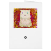 cute girl & white gunia pig (Back)