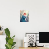 Cute Girl with Dog Poster (Home Office)
