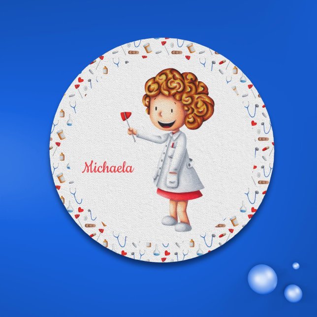 Cute Girl with Reflex Hammer Personalized Doctor Patch (Creator Uploaded)