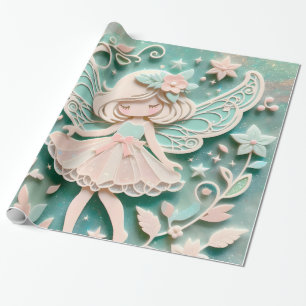 Cute Girl Wrapping Paper