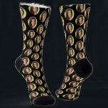 Cute Girlfriend Photo for Boyfriend Fun Socks<br><div class="desc">These cute girlfriend photo socks feature your own photo on black in trendy offset pattern and are a fun way for your boyfriend (or husband) to remember you as he pulls on his socks! This is a great birthday or Christmas gift and your boyfriend or husband will love them (almost...</div>