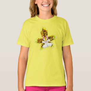 Cute girlie flower orchid kids t-shirt