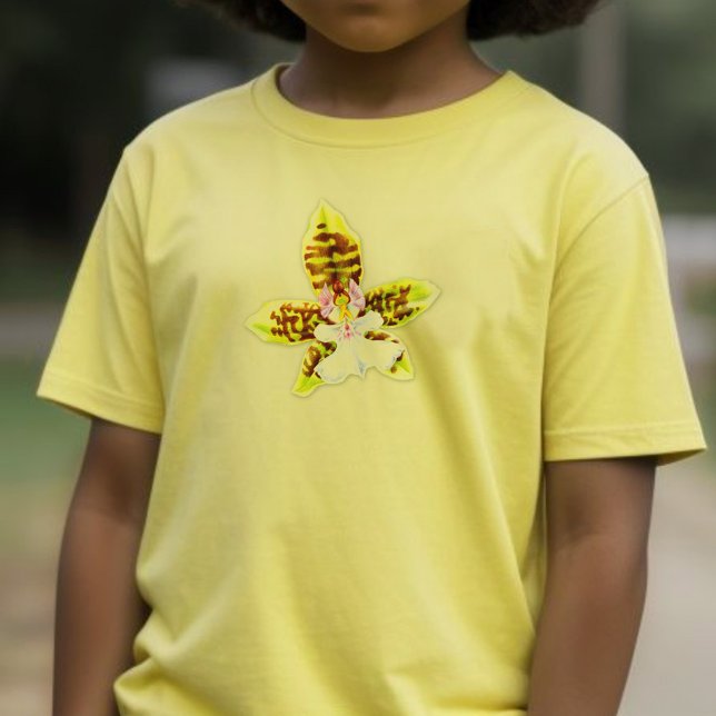 Cute girlie flower orchid kids t-shirt (Creator Uploaded)