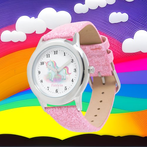 cute girls add name unicorn fantasy Watch 