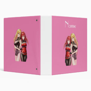 Cute Girls Anime Thunder_Cove 3 Ring Binder