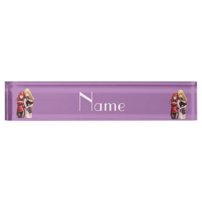 Cute Girls Anime Thunder_Cove  Desk Name Plate (Front)