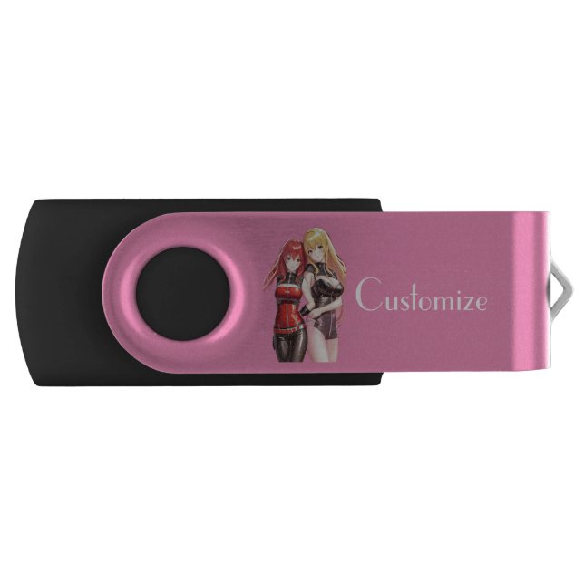 Cute Girls Anime Thunder_Cove  Flash Drive (Front)