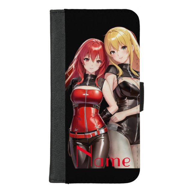 Cute Girls Anime Thunder_Cove iPhone Wallet Case (Front)