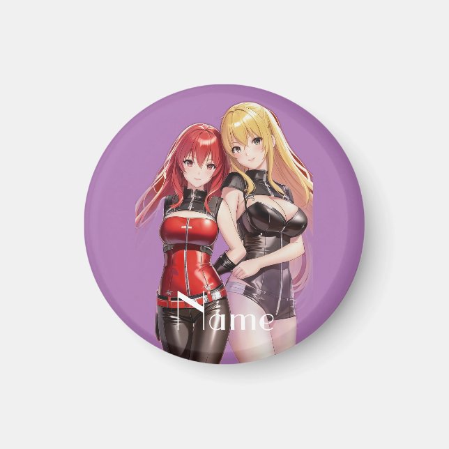 Cute Girls Anime Thunder_Cove Magnet (Front)