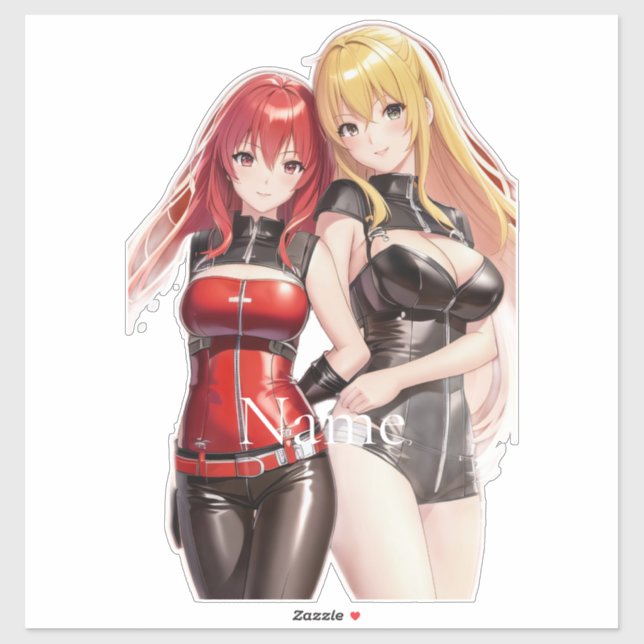Cute Girls Anime Thunder_Cove  Sticker (Sheet)