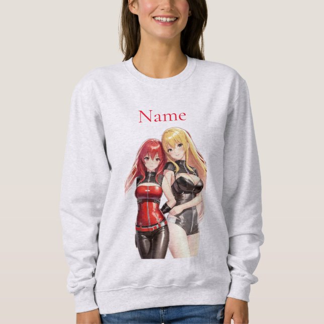 Cute Girls Anime Thunder_Cove Sweatshirt (Front)